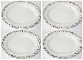 4 Antique Johnson Brothers England Oval Platters 8 x11&quot; Serving Dishes 1920s - £11.73 GBP