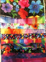 Fabric Timeless Treasures NEW &quot;Rainbow Dreams&quot; Quilter&#39;s 10 Piece Sampler $8.95 - £7.15 GBP