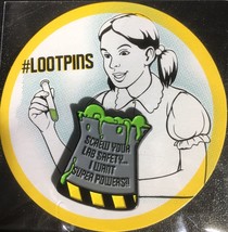 Loot Crate November 2018 Laboratory Marvel Pin Lootpins Screw Your Lab Safety - £3.51 GBP