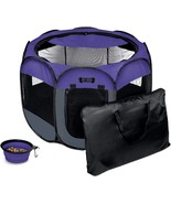 Ruff &#39;N Ruffus Portable Foldable Pet Playpen + Free Carrying Case + Free... - £28.96 GBP