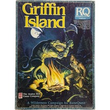 Avalon Hill + Chaosium - GRIFFIN ISLAND - Rune Quest Game - 1986 BOX ONLY - $23.99