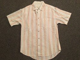 Preswick &amp; Moore Buttondown Seersucker Shirt, Size M - $12.35