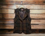 Joe Browns Plaid Waistcoat Tweed Vest Women&#39;s Size 10 Wool Blend Classic... - $37.62