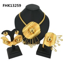 Bold Jewelry  Flower Jewelry Brazilian Jewelry Sets For Women FHK13259 - £73.54 GBP