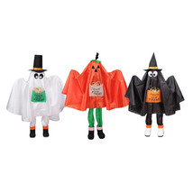 Set of 3 Ghost, Pumpkin and Bat Standing Halloween Kid Figures 36&quot; - £95.79 GBP