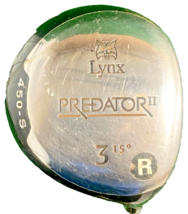 Lynx Predator II 3 Wood 15 Degrees RH Men&#39;s 75g UST Regular Graphite 43.5 Inches - £12.52 GBP