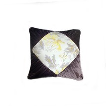 Luxury Pillow, Beautiful Design, Chocolate Velvet, Brawn Collection 20x20&quot; - £74.00 GBP