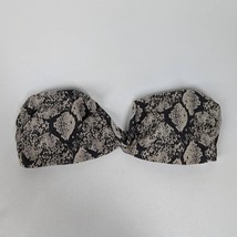 Andie Scala Snakeskin Print Strapless Bikini Top Bandeau Medium NWT Swimwear - £28.43 GBP