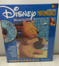 Disney photomosaics Robert Silvers Winnie the Pooh honey pot 1000 piece puzzle - £11.86 GBP
