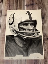 Vintage Baltimore Colts Bob Boyd Football Photo Card 5x7 Rare - £19.65 GBP