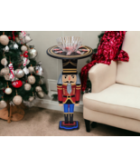 Handmade Christmas nutcracker Table by Alisa - Holiday wooden table 33x16 - $292.04