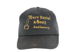 Vintage 80s Marv Kastel &amp; Sons Auctioneers Spell Out Trucker Hat Snapbac... - $17.77