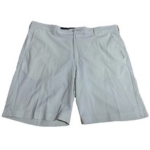 Izod Golf Shorts Mens 38 Beige Performance Flat Pockets Casual - $18.25