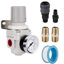 NANPU 3/8&quot; NPT Air Regulator for Compressed Air System, 150 psi, Protect... - $35.99