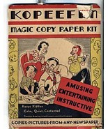 1935 Embree Mfg Toy KOPEEFUN Magic Copy Paper Kit Compl - $34.99