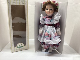 Seymour Mann Connoisseur Collection Porcelain Doll in Box paperwork open... - $21.77