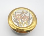 Vintage Japan The Art Of Chokin Porcelain Covered Trinket Dish 24K Gold ... - $19.99
