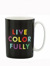 KATE SPADE X LENOX New York COFFEE MUG Things We Love LIVE COLORFULLY 85... - £55.24 GBP