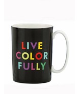 KATE SPADE X LENOX New York COFFEE MUG Things We Love LIVE COLORFULLY 85... - £54.73 GBP
