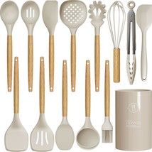 14 Pcs Silicone Cooking Utensils Kitchen Utensil Set - 446F Heat Resistant,Turne - £32.42 GBP