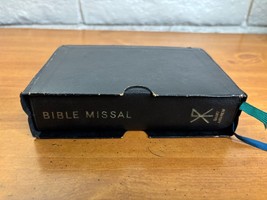 1962 Saint Andrew Bible Missal - Leather Bound with Slip Case - Raised Lettering - £47.09 GBP