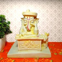 Handcrafted Resin Lord Ganesh ji Writing Geeta Showpiece for Home Decor - £23.90 GBP