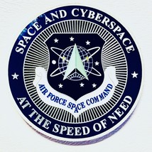 USAF Space Command 2 Inch Silver Challenge Coin - Limited Edition - $130.98 MXN