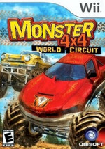 Monster 4X4: World Circuit Nintendo Wii Racing Video Game off-road trucks multi - £5.26 GBP