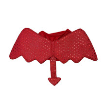 NEW Woof Devil Wings Pet Dog Costume sz XL or L red plush velour Halloween vest - £8.07 GBP