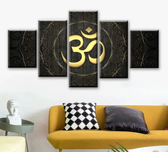 5 Pcs Abstract Canvas Painting Surah Ikhlas Quran Arabic Calligraphy Pos... - £7.90 GBP