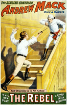 Vintage Theater POSTER.Fencing Rebel.Room Art Decor.House Interior design.592 - £13.32 GBP+