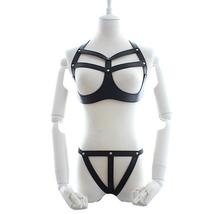 Harness Bra Set with an Open Crotch Thong - $19.99