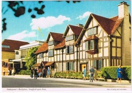 Postcard Shakespeare&#39;s Birthplace Stratford Upon Avon England UK - $2.96