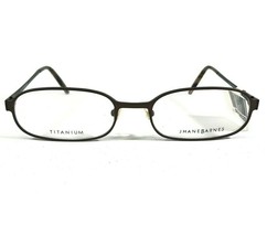 Jhane Barnes Fraction BR Eyeglasses Frames Black Brown Rectangular 53-18-145 - £43.65 GBP