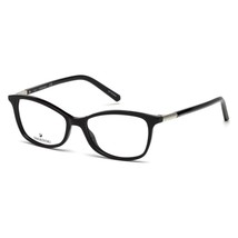 SWAROVSKI SK5239 001 Shiny Black 51mm Eyeglasses New Authentic - $55.43