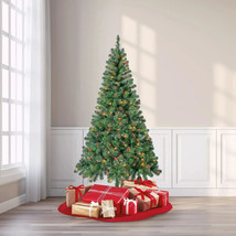 6.5 ft Pre-Lit Madison Pine Artificial Christmas Tree, Multi-Color 600 B... - £29.63 GBP