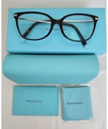 TIFFANY &amp; CO TF2221-F 8134 Havana Blue Women&#39;s Semi Cat Eye Eyeglasses 5... - $160.26 CAD