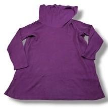 Roaman&#39;s Sweater Size 1X 22/24 Plus Size Waffle Knit Sweater Cowl Neck P... - $31.44