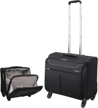 Hanke Softside Carry On Luggage 18 Inch Square Suitcase w/ Spinner Wheel... - £60.57 GBP
