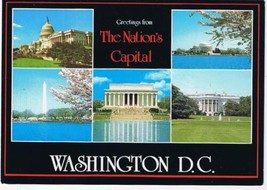 District Of Columbia DC Postcard Government Buildings Multi View Capitol Lincoln - $2.05