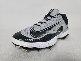 Nike Alpha Huarache Elite 4 Baseball Cleats Size 9.5 Men&#39;s Gray Black DJ... - $54.99