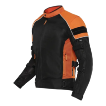 MOTORCYCLE JACKET FOR ROYAL ENFIELD STREETWIND PRO RIDING JACKET - ORANGE - £220.61 GBP