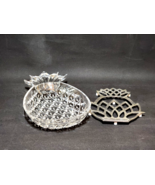 Shannon By GODINGER Pineapple Hospitality Serving Dish Bowl With MATCHED... - $29.68