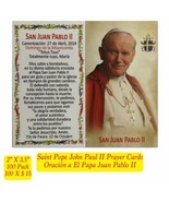 100 Catholic Spanish Holy Prayer Card Prayer Saint POPE John Paul II Jua... - €12,74 EUR