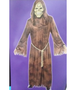 Mens Large Ancient Reaper Costume Robe Mask Grim Cursed Monk Gravedigger... - $41.55 CAD
