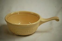 Taylor Smith &amp; Taylor TS&amp;T Individual Custard Cup Ramekin Yellow Dish w Handle - £15.81 GBP