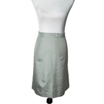 Narciso Rodriguez Women&#39;s Straight Pencil Skirt Solid Green Split Size XS - $49.45