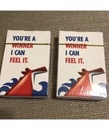 2 Sealed Carnival Cruise Line Decks of Playing Cards Deck You&#39;re A Winner - $13.67 CAD