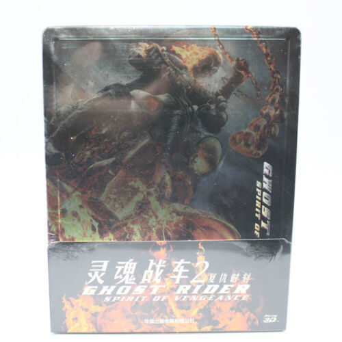New Sealed Movie Ghost Rider:Spirit of Vengeance Steelbook BD 3D Blu-ray... - $34.64