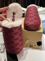 Michael Kors Alexis Closed Toe Slipper Slide - Mulberry Sizes 10 - £55.15 GBP